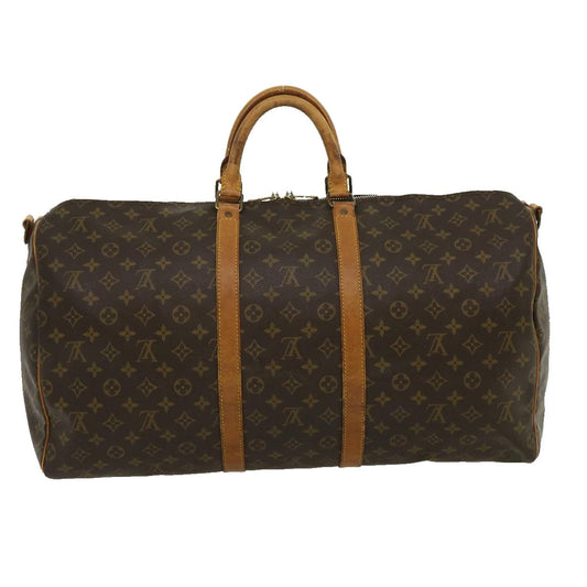 LOUIS VUITTON Monogram Keepall Bandouliere 55 Boston Bag M41414 LV jk2170