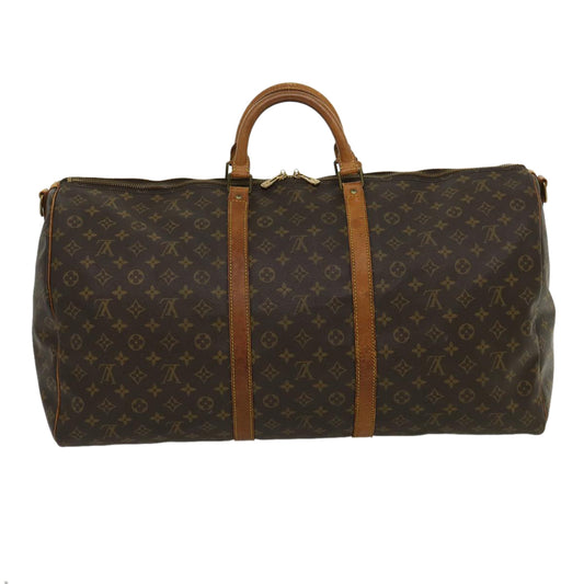 LOUIS VUITTON Monogram Keepall Bandouliere 60 Boston Bag M41412 LV ki2156