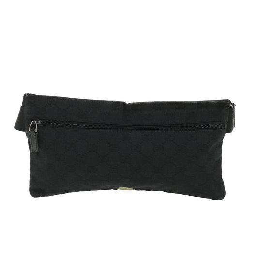 Luxury Gucci GG Canvas Waist bag Black 28566 ki3540