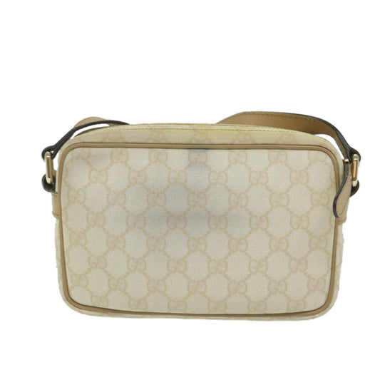GUCCI GG Supreme Shoulder Bag White 201447 ki3993