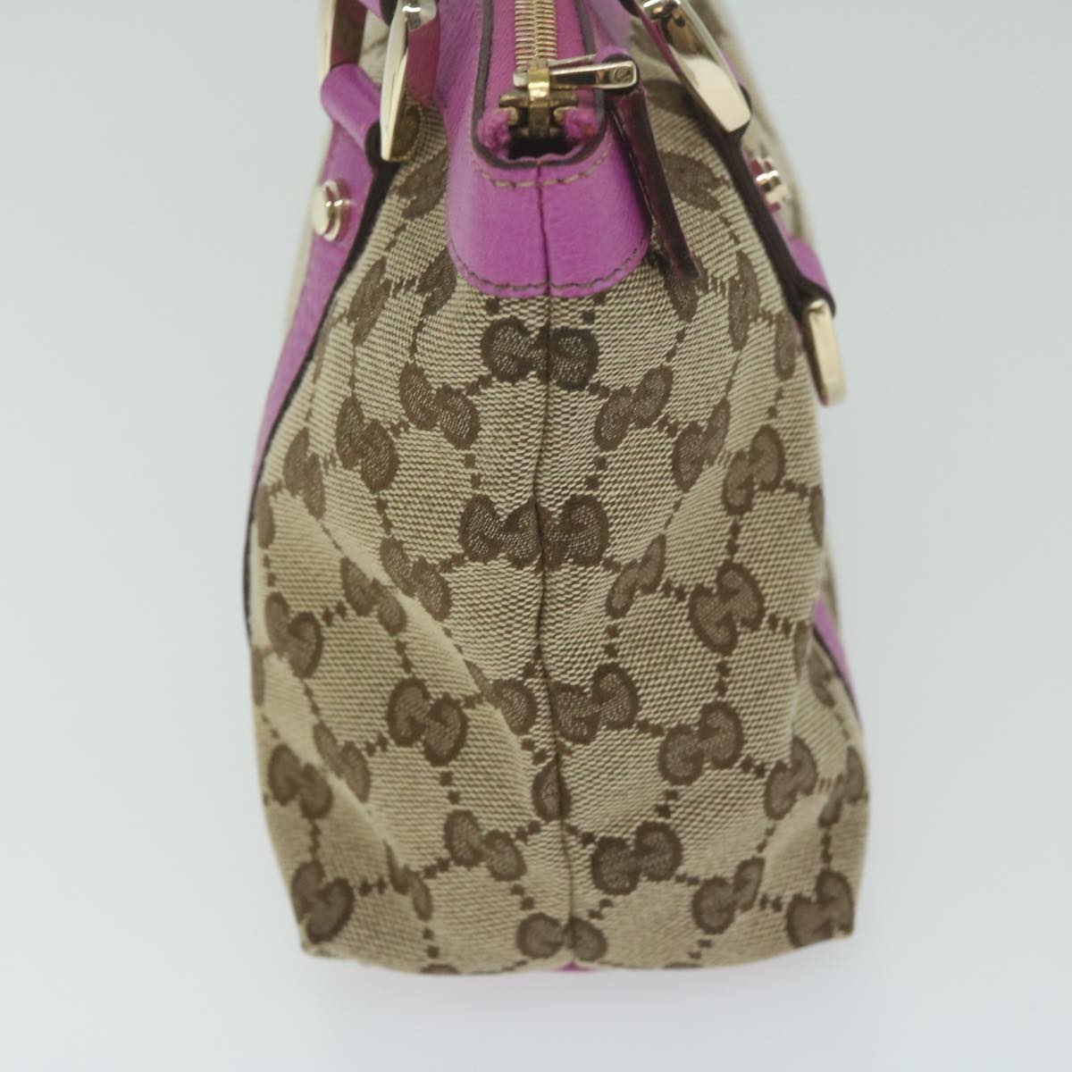 GUCCI GG Canvas Hand Bag Beige Pink 141471 ki4019