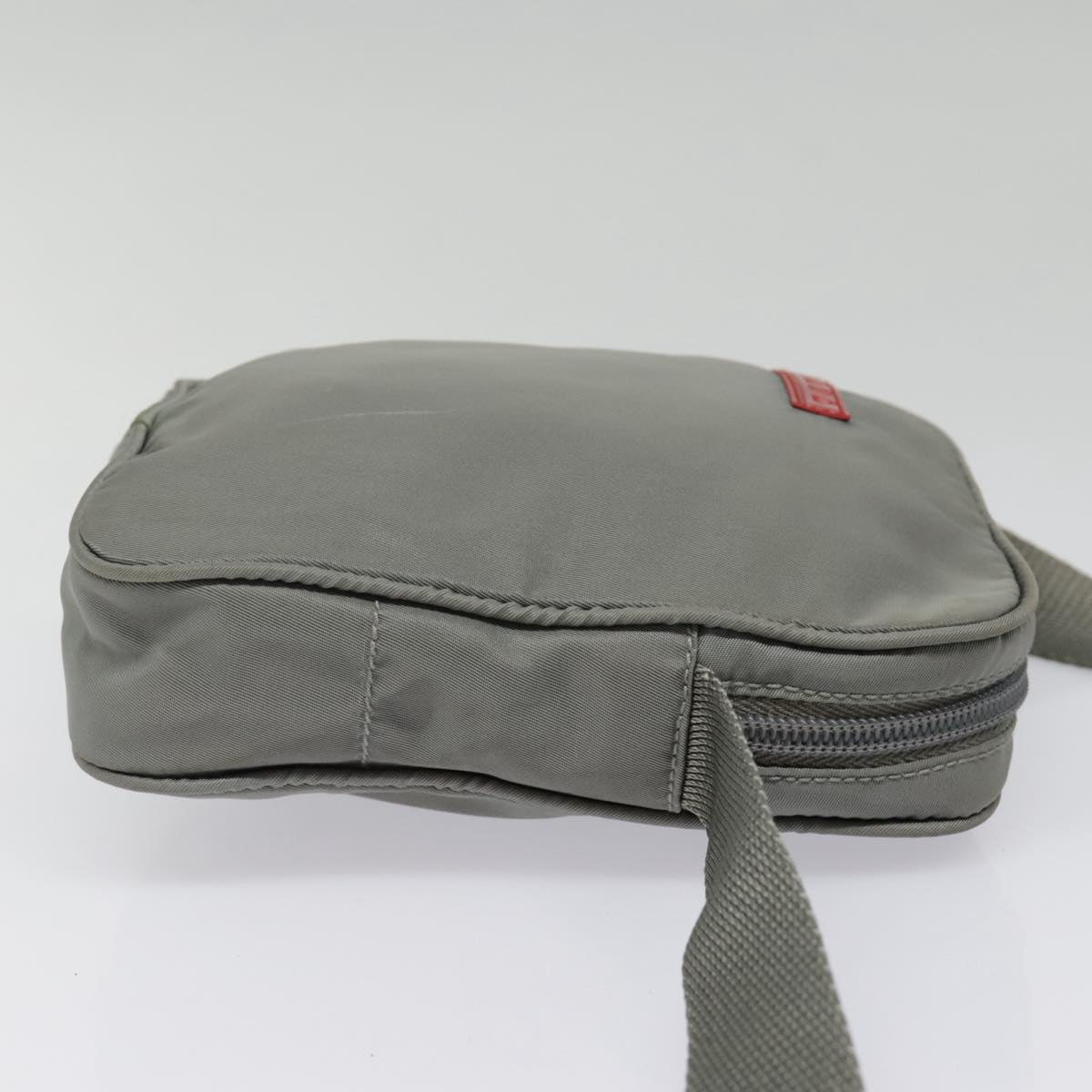 Luxury Prada Sports Shoulder Bag Nylon Gray Silver ki4939