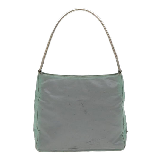 Luxury Prada Shoulder Bag Nylon Khaki Silver ki4969