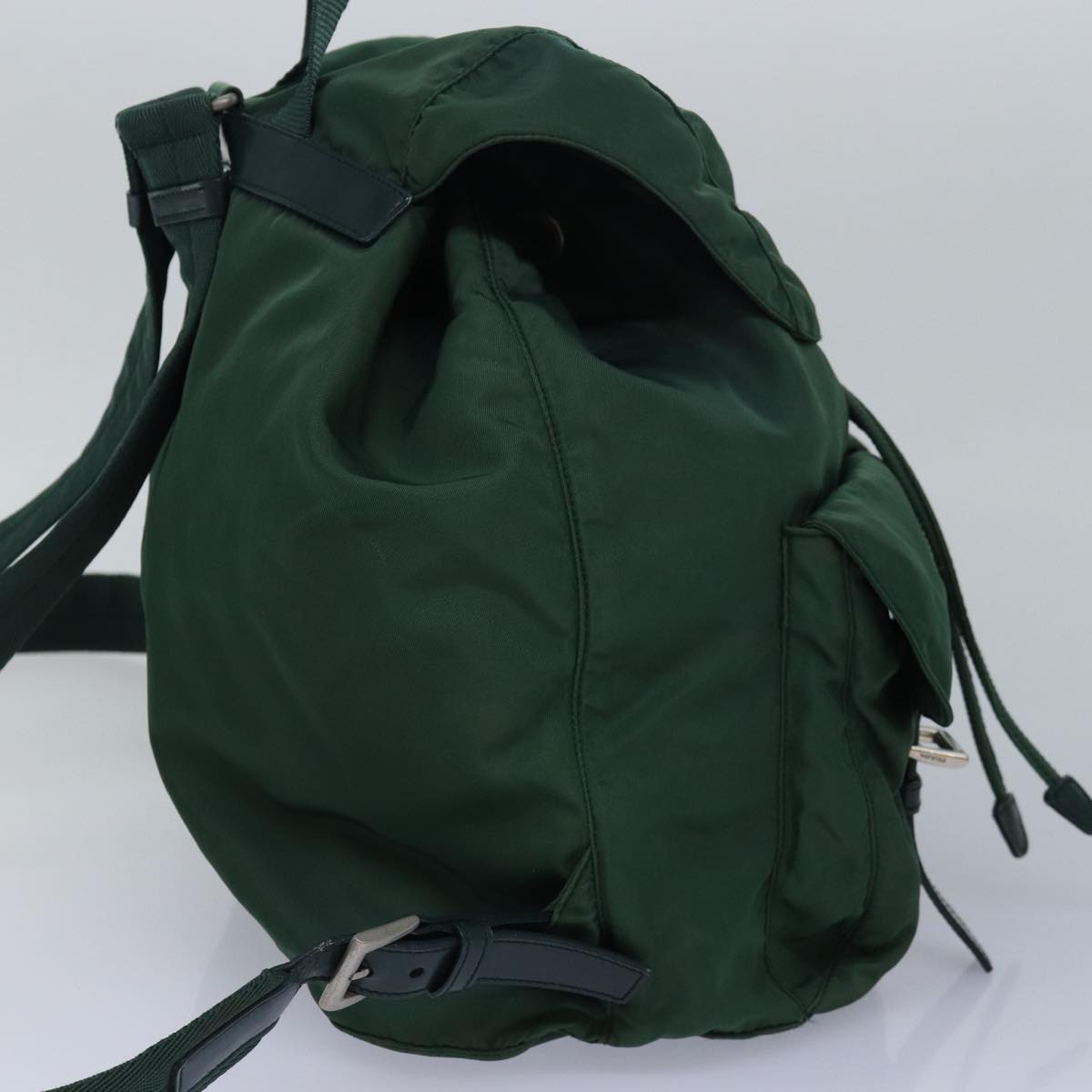 Luxury Prada Backpack Nylon Green kk262