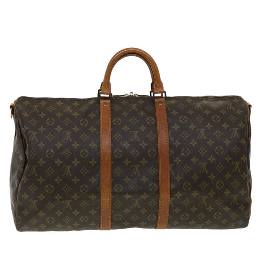 LOUIS VUITTON Monogram Keepall Bandouliere 55 Boston Bag M41414 LV lt677