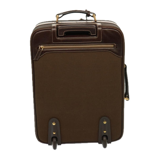 Luxury Pradasuitcase Canvas Brown mr228