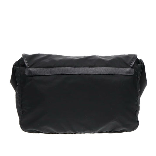 Luxury Prada Shoulder Bag Nylon Black Gold mr431
