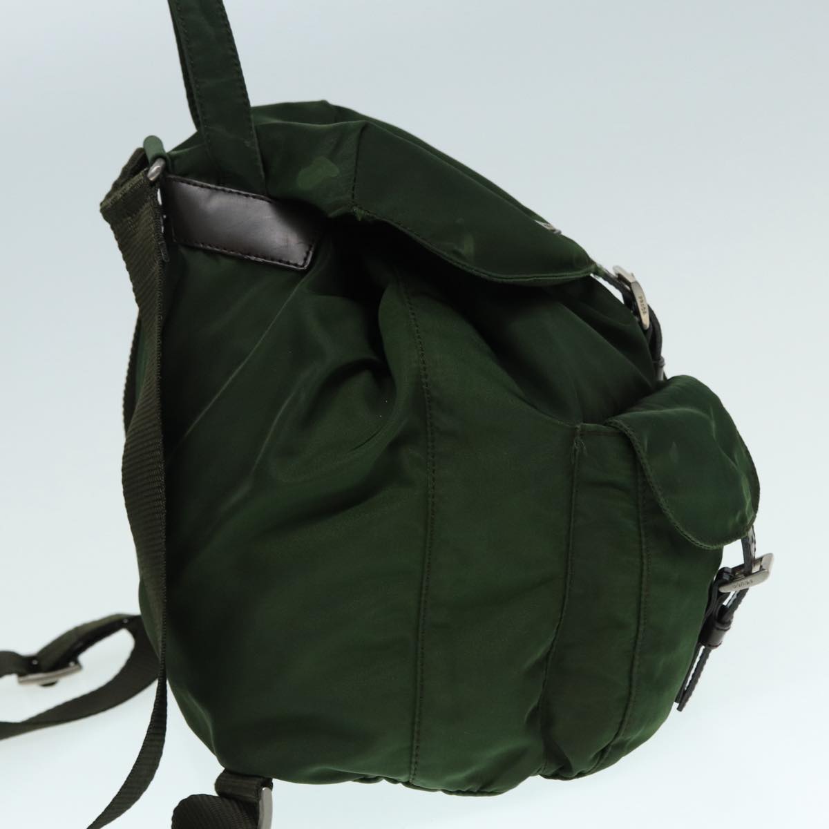 Luxury Prada Backpack Nylon Green mr445