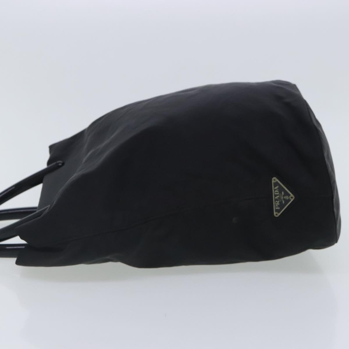 Luxury Prada Tote Bag Nylon Black Silver mr573