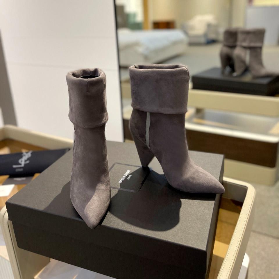 Luxury Saint Laurent SL NIKI BOOTIES BRICK SUEDE