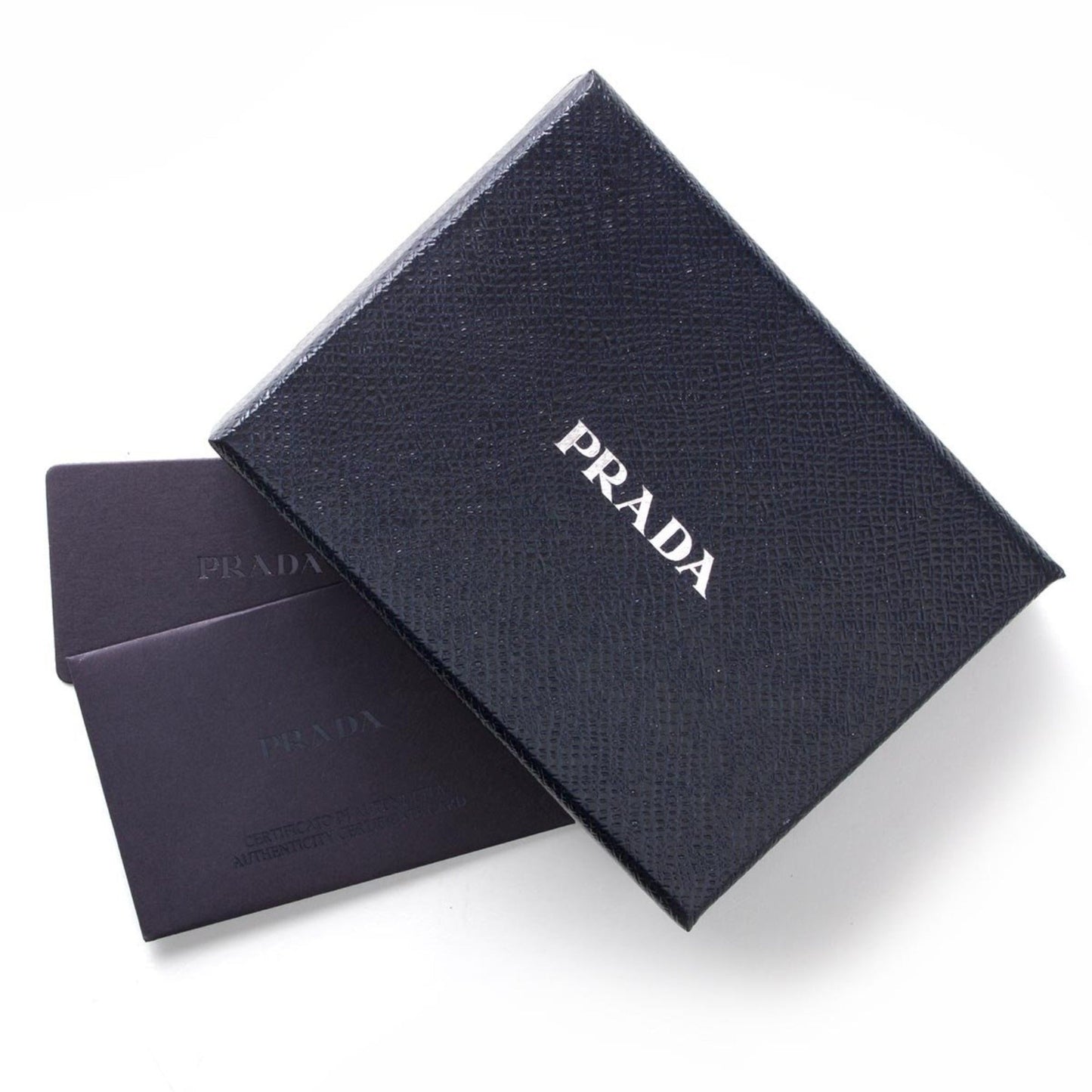 Luxury PradaVitello Grain Leather Card Holder Cipria Beige Gold Logo