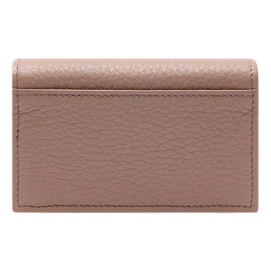 Luxury PradaWomen's Vitello Grain Cammeo Beige Leather Card Case Wallet