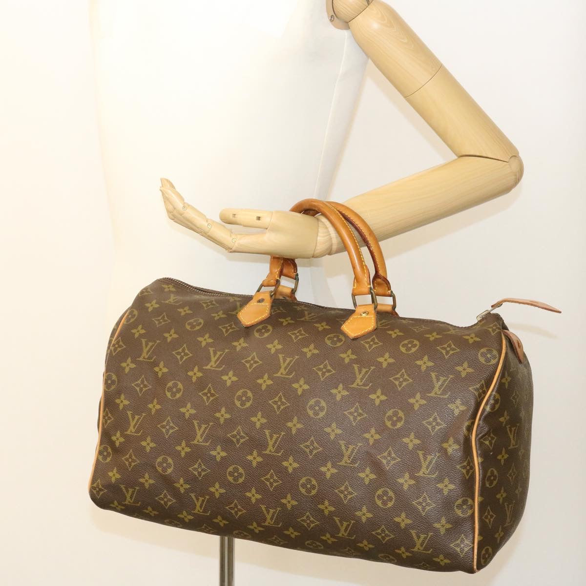 LOUIS VUITTON Monogram Speedy 40 Hand Bag M41522 LV th2198