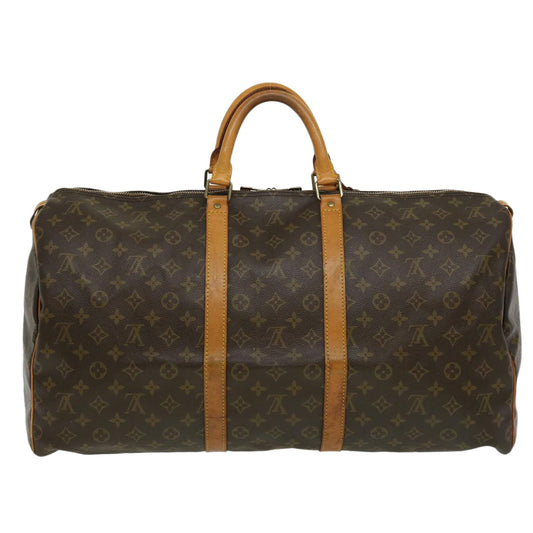 LOUIS VUITTON Monogram Keepall 55 Boston Bag M41424 LV th2686
