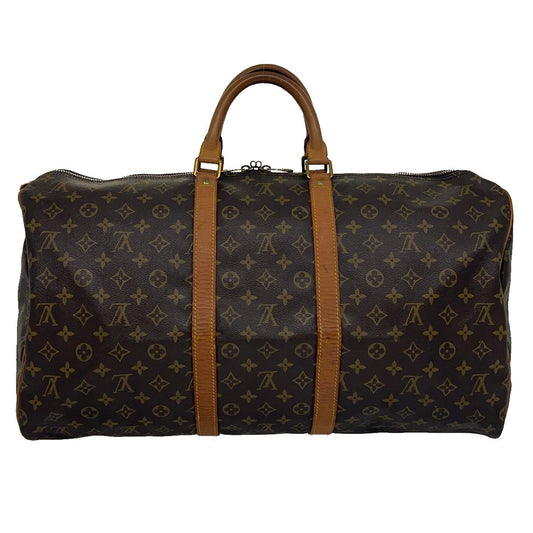 LOUIS VUITTON Monogram Keepall 55 Boston Bag M41424 LV th2969