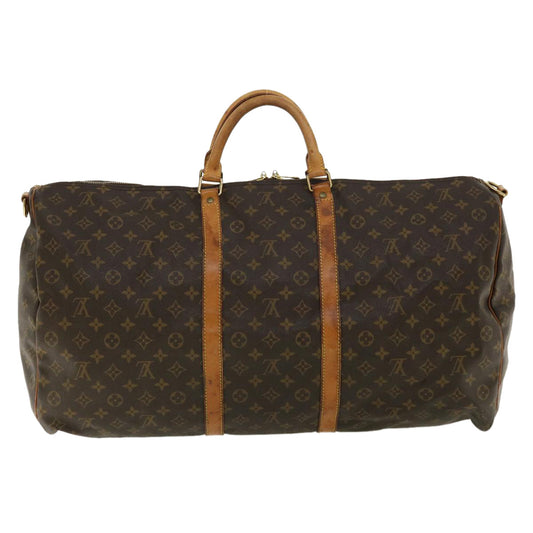 LOUIS VUITTON Monogram Keepall Bandouliere 60 Boston Bag M41412 LV th3138