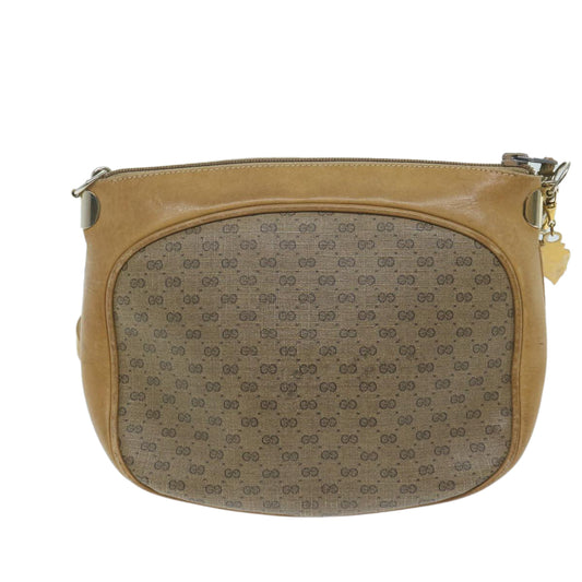 GUCCI Micro GG Supreme Shoulder Bag PVC Leather Beige 001 261 1095 th4494