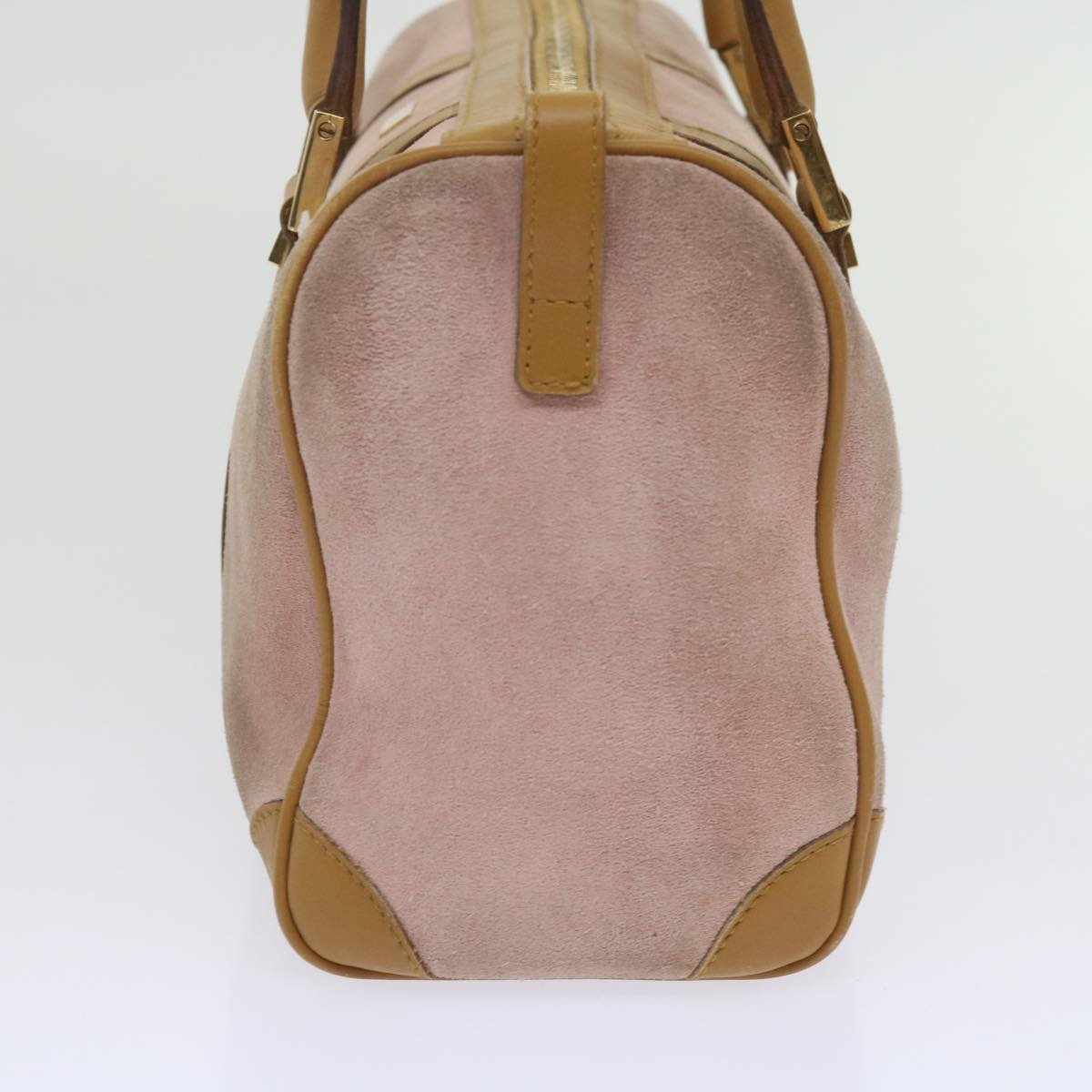 GUCCI Hand Bag Suede Pink 000 0851 th4512