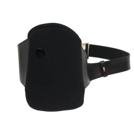 GUCCI Waist Bag Nylon Leather Black 018 002058 1615 rd863