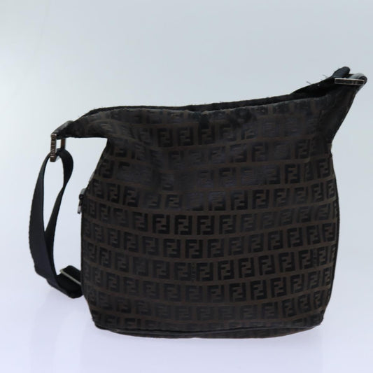 Luxury FendiZucchino Canvas Shoulder Bag 2Set Black Brownti1610