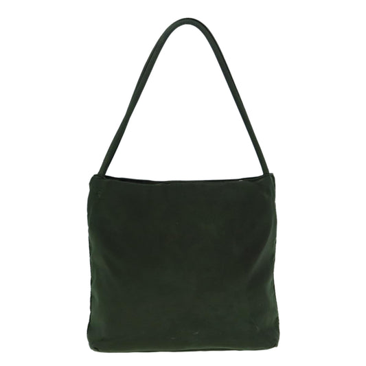 Luxury Prada Tote Bag Nylon Khaki Silver ti2021