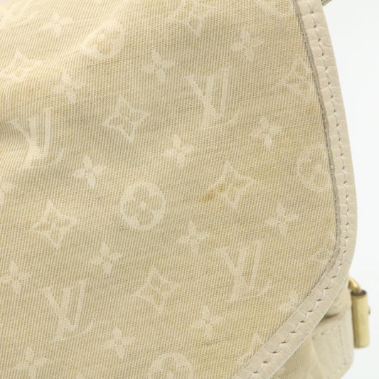LOUIS VUITTON Monogram Mini Lin Saumur Shoulder Bag Dune M95314 tp159