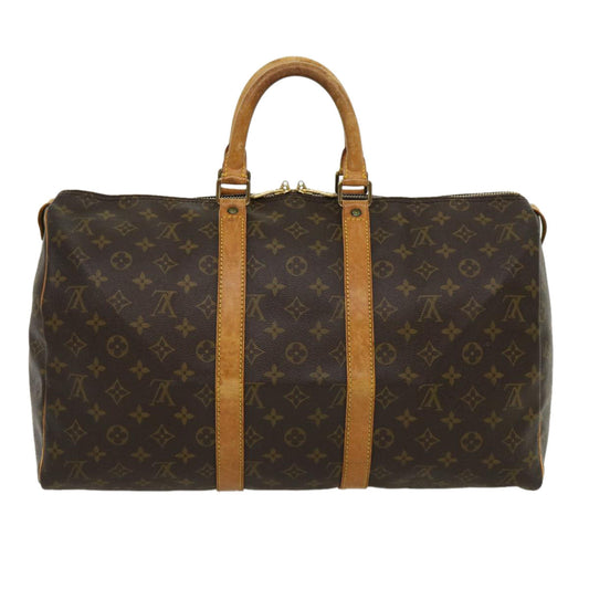 LOUIS VUITTON Monogram Keepall 45 Boston Bag M41428 LV tp378