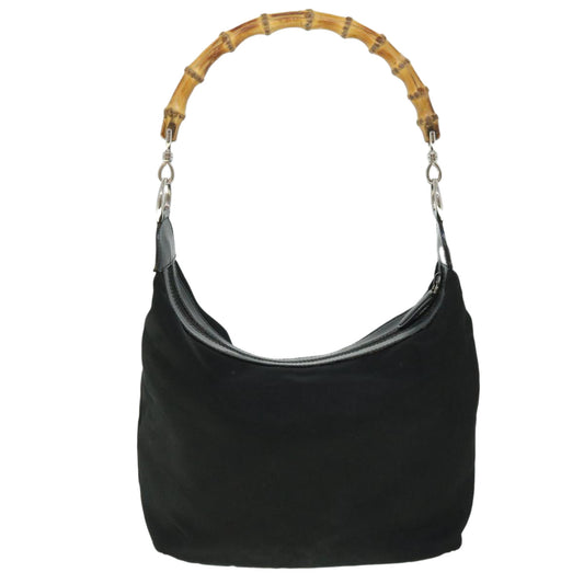 Luxury Gucci Bamboo Hand Bag Black yb348