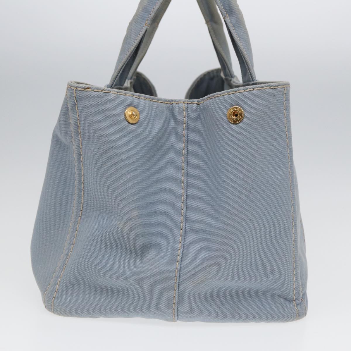 Luxury Prada Canapa GM Hand Bag Canvas Light Blue yb606