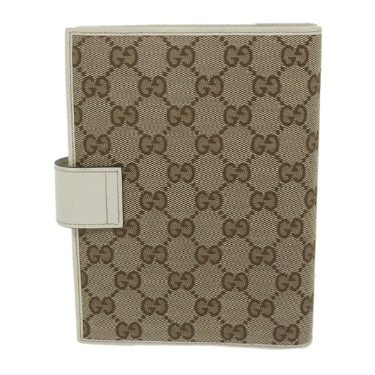 GUCCI GG Canvas Day Planner Cover Beige 115241 10129