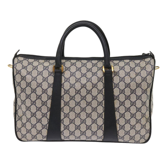 GUCCI GG Supreme Sherry Line Boston Bag Navy Red 39 02 041 10237