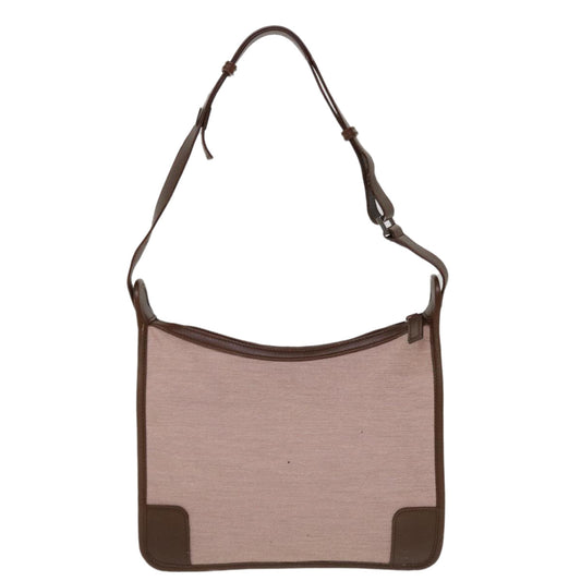 GUCCI Shoulder Bag Canvas Pink Brown 10265