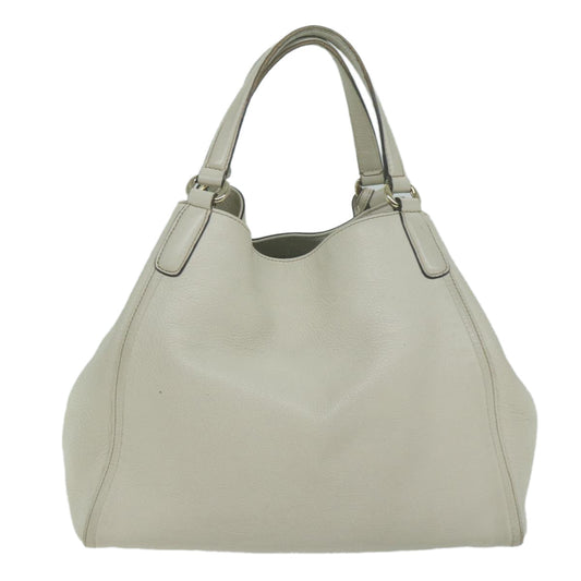 GUCCI Soho Hand Bag Leather White 282309 10409