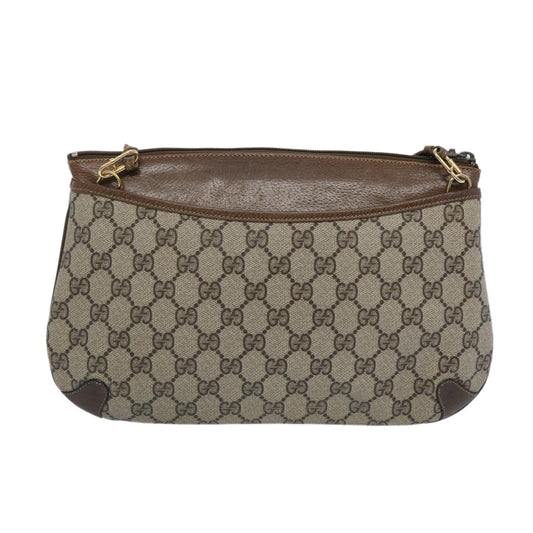 GUCCI GG Supreme Web Sherry Line Shoulder Bag Beige Green 39 02 026 10421