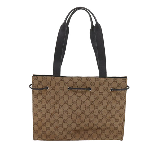 GUCCI GG Canvas Tote Bag Beige 0021053 10540