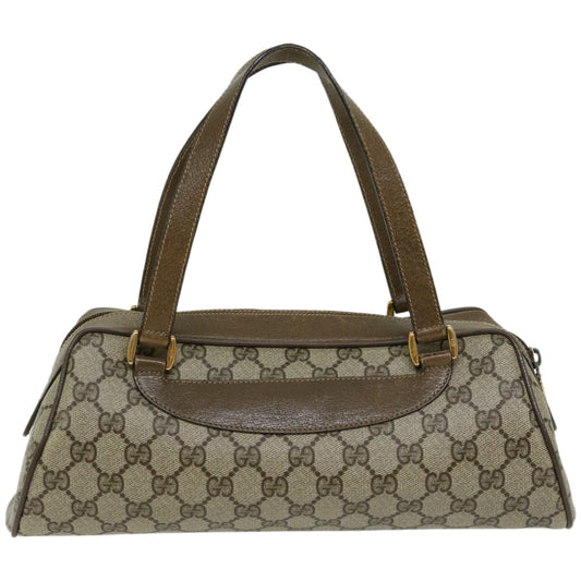 GUCCI GG Supreme Hand Bag PVC Beige 89 02 062 10615