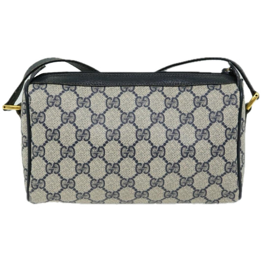 GUCCI GG Supreme Sherry Line Shoulder Bag PVC Red Navy 89 02 018 10686