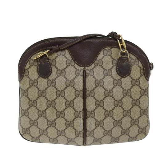 Luxury Gucci Trending 2025 GG Supreme Web Sherry Line Shoulder Bag PVC Beige 904 02 047 12073