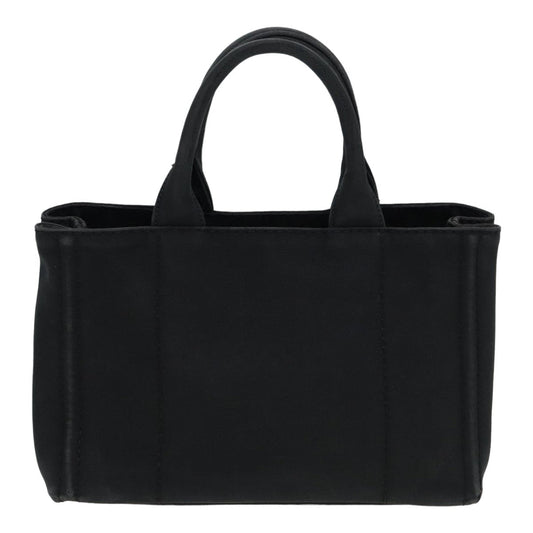 Luxury Prada Canapa PM Hand Bag Canvas Black yk13957