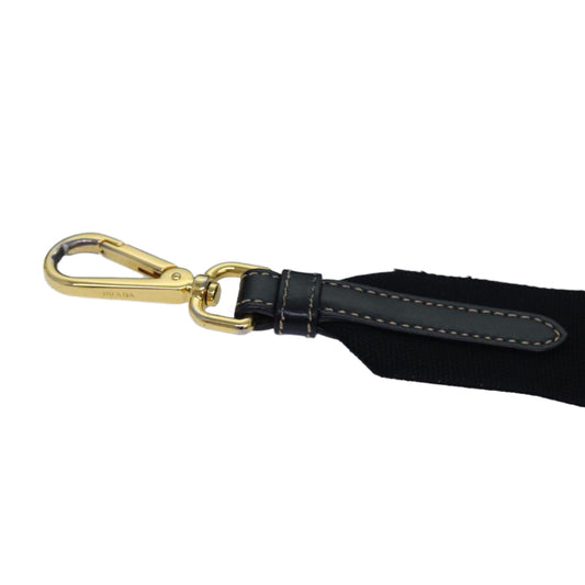Luxury Prada Shoulder Strap Canvas 40.2"" Black yk13958