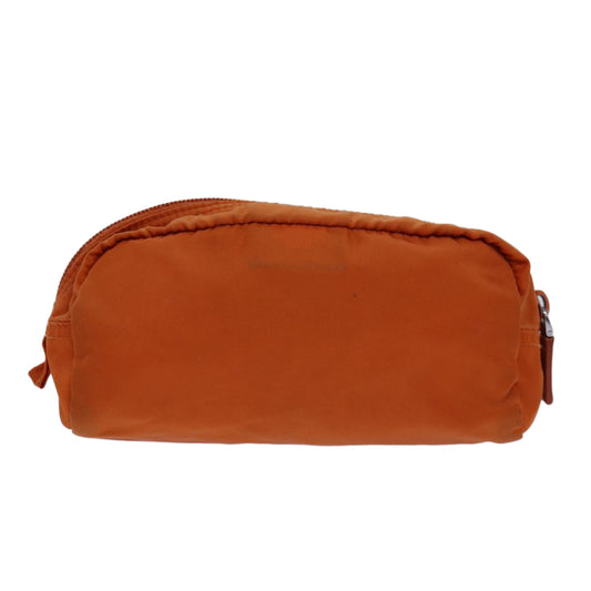 Luxury Prada Pouch Nylon Silver Orange yk14137