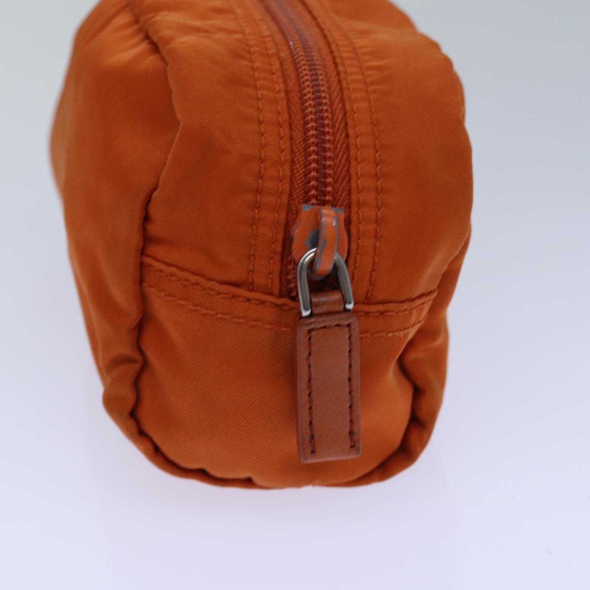 Luxury Prada Pouch Nylon Silver Orange yk14137