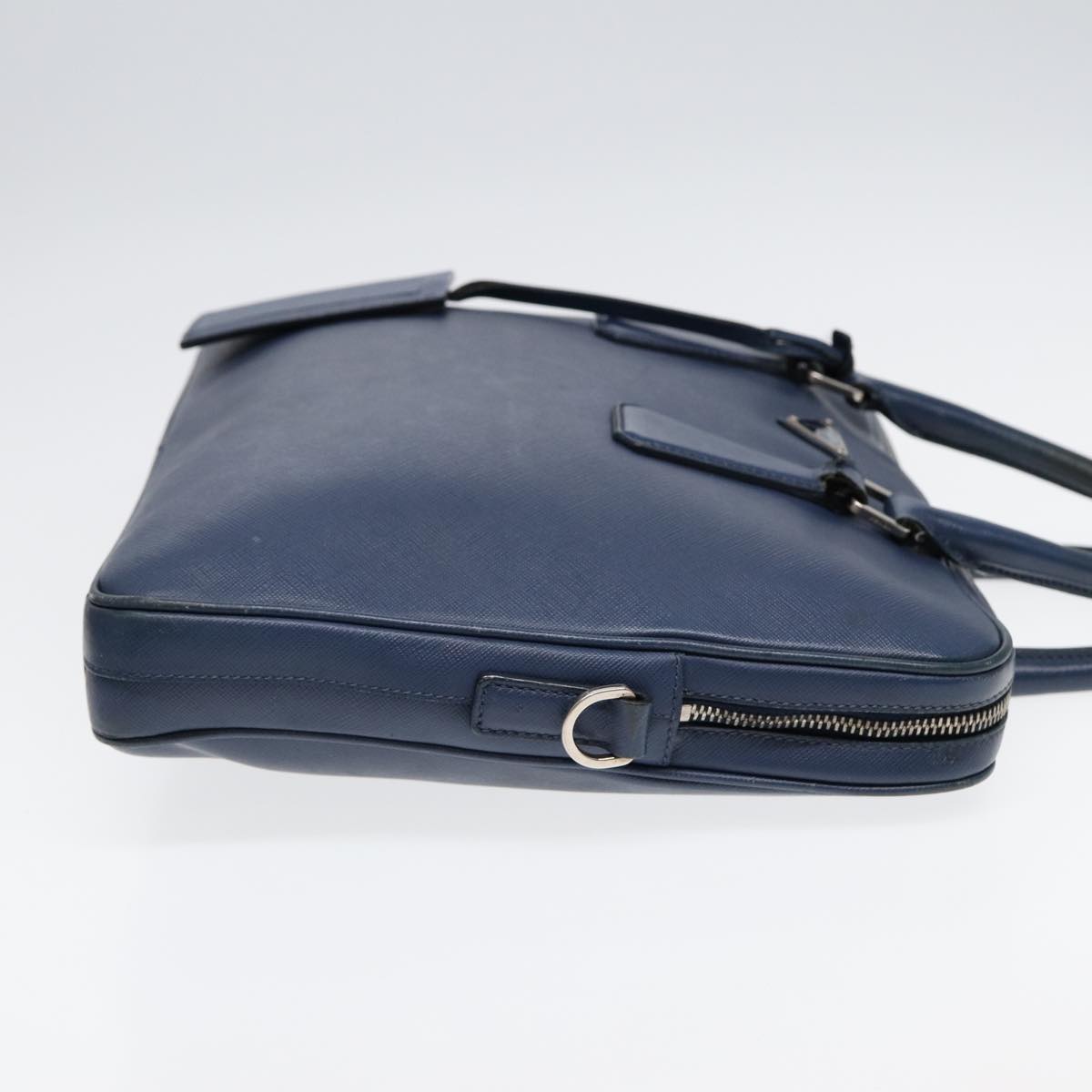 Luxury Prada Hand Bag Safiano leather Blue Silver yk14434