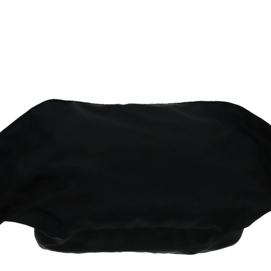 Luxury Prada Waist bag Nylon Black Silver yk15070