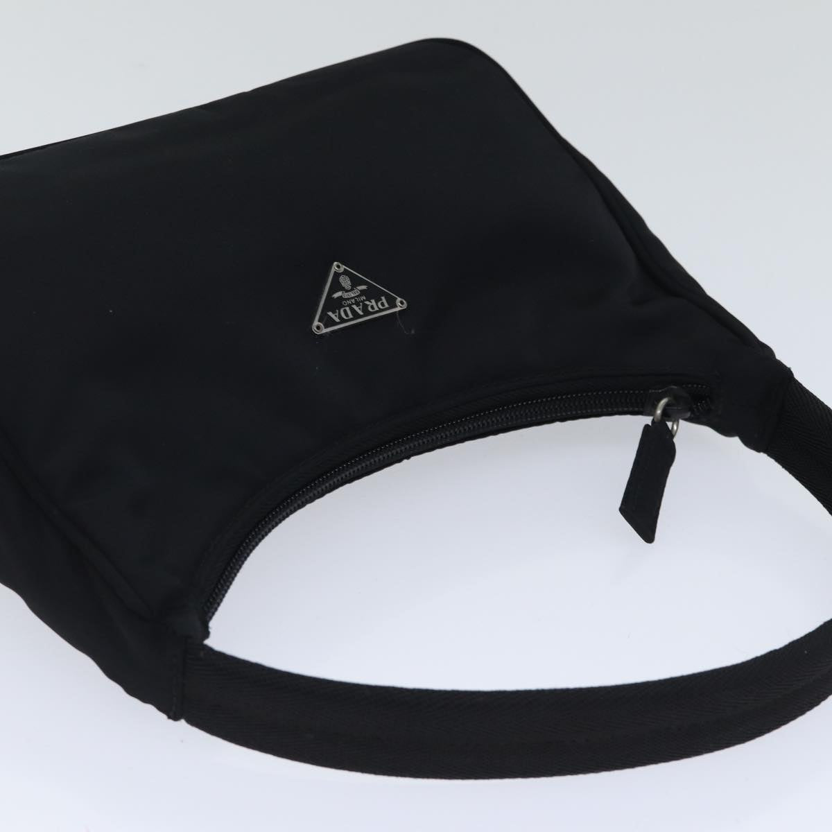 Luxury Prada Mini Hand Bag Nylon Black Silver yk15168