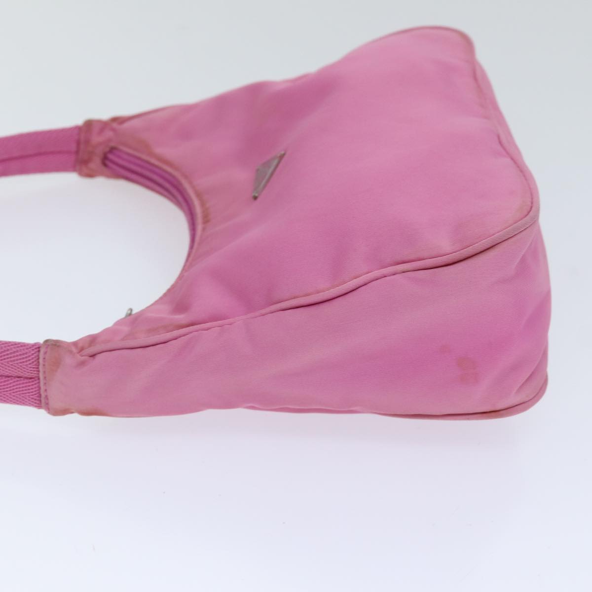 Luxury Prada Mini Hand Bag Nylon Pink Silver yk15169