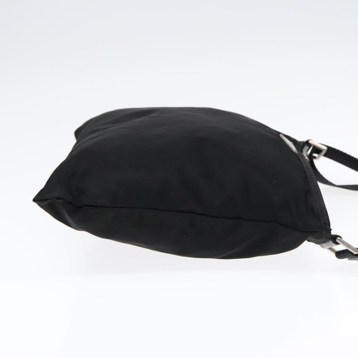 Luxury Prada Shoulder Bag Nylon Black Silver yk15174
