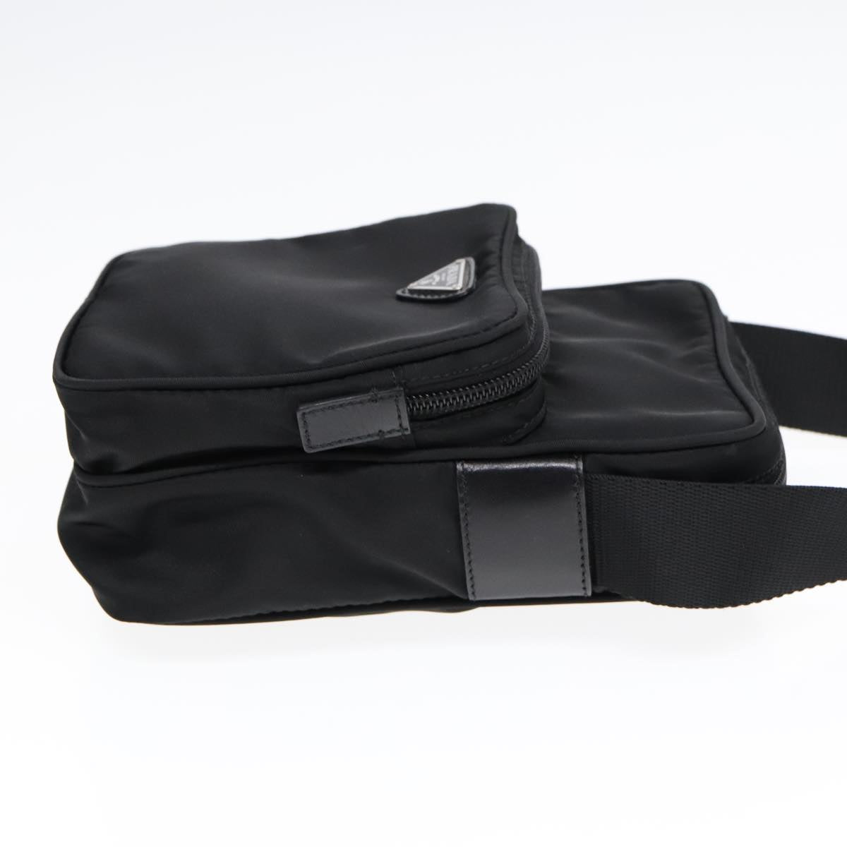 Luxury Prada Shoulder Bag Nylon Black Silver yk15293