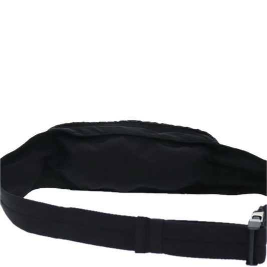 Luxury Prada Body Bag Nylon Black Silver yk15317