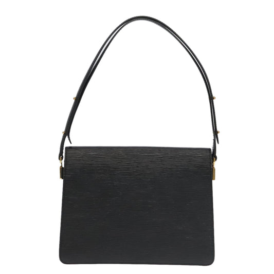 LOUIS VUITTON Epi Free Run Shoulder Bag Black M52402 LV yk15517